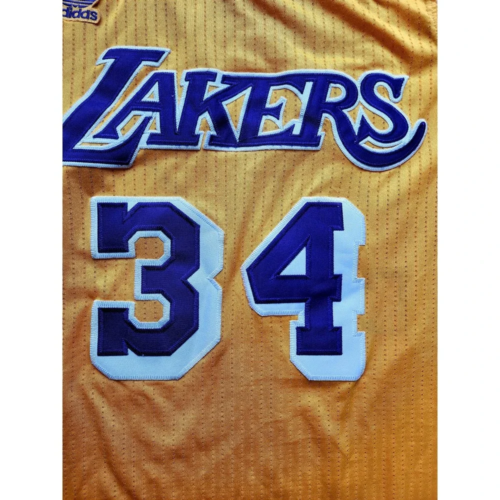 Adidas Los Angeles Lakers Shaquille O'Neal 34 Hardwood Classics Jersey Mens L
